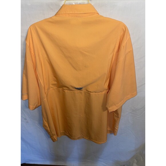 Columbia Tamiami Men’s Guide Shirt Size 2XL Orange Omnishade Athleisure Fishing - Picture 8 of 12